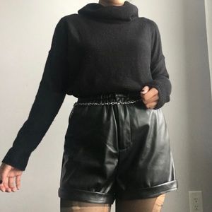 Black Cowl Neck Sweater